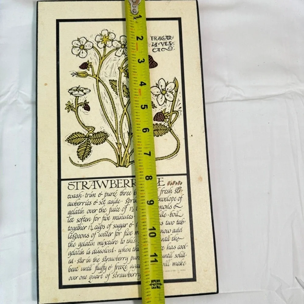Vintage Saint Hieronymus Press Recipe Wall‎ Plaques Set of 3 Kitschy Decor Art